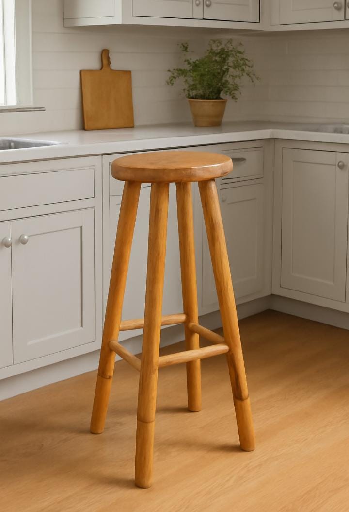 Banqueta Preta - 70 cm