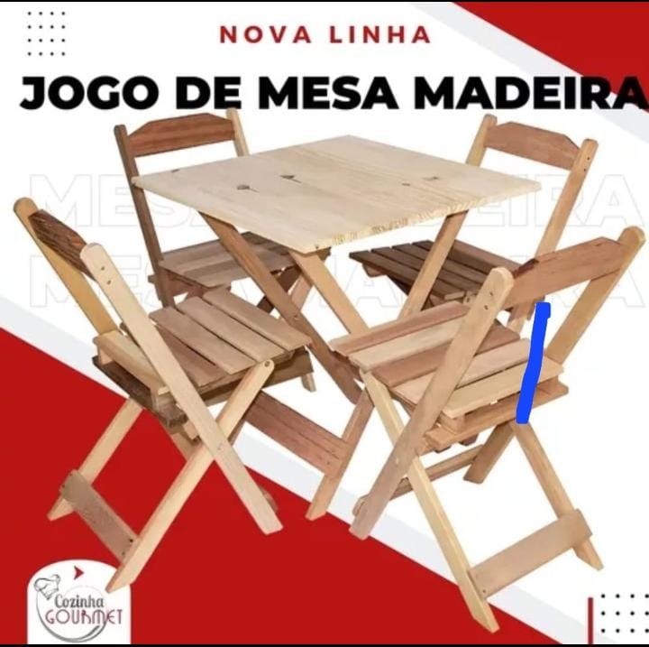 Jogo em Madeira- (70x70) Nova linha